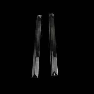 Lustre triangular de vidro, pingente transparente, peças de cristal da lâmpada, para venda