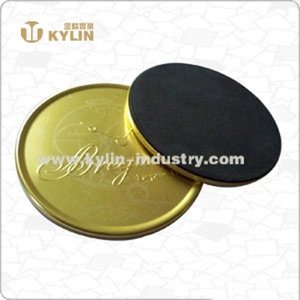 Export light and cheap metal drinking aluminum coasters with EVA