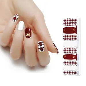 Nail polish sticker involucri del chiodo della decorazione di arte decalcomanie del chiodo patch di manicure