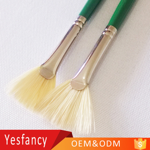 Pas cher prix Chungking poils cheveux ventilateur forme en bois vernis <span class=keywords><strong>artistes</strong></span> peinture brosse l'artiste - Product Image 1