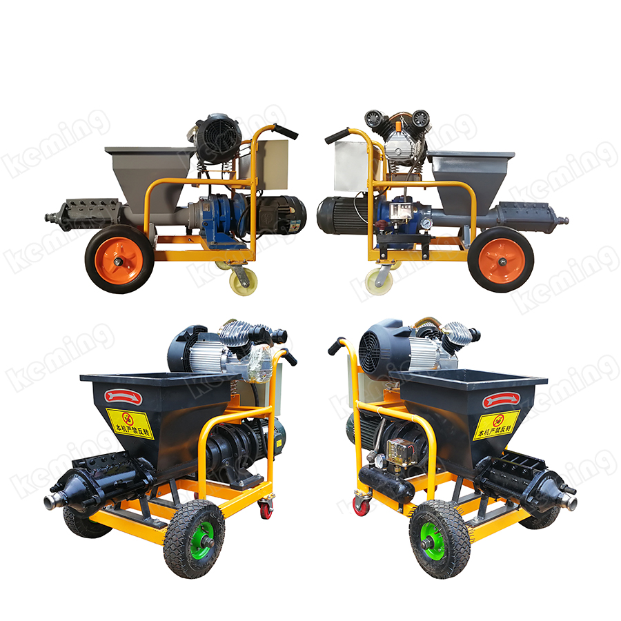 Однофазый и трёхфазный цемента Штукатурная автоматы для распыления цементных растворов машина