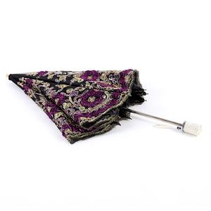 Роскошный кружевной зонтик с вышивкой Royal noble opera, зонтик с двойным слоем, складной черный виниловый зонтик с защитой от УФ-лучей и кружевом для вечеринки - Product Image 3