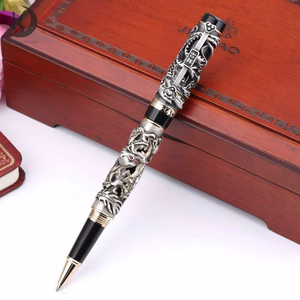 RCJH-679 de negocio regalo plumas escritura suave Hilton marca dragón pluma pesada de alta calidad de oro de <span class=keywords><strong>Metal</strong></span> la pluma del rodillo para la Iglesia. - Product Image 3