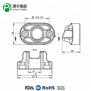 Good Quality Customized <strong>Rubber</strong> Bumper <strong>Block</strong> - Product Image 2