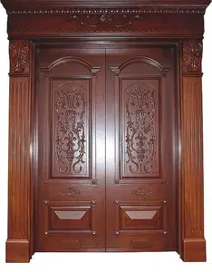 Factory supply semi solid wooden door with competitive price