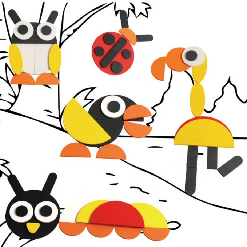 Монтессори головоломки игрушечные лошадки для детей Tangram набор детей раннего обучения деревянные паззлы малышей