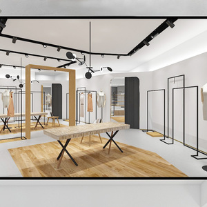 ขายปลีกเสื้อผ้าแสดง Rack ชั้นวางเสื้อผ้า Shop - Product Image 2