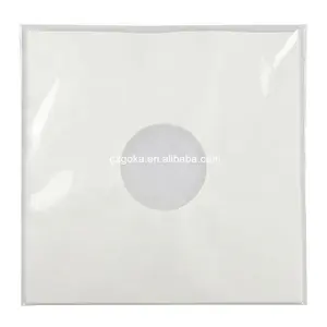 White LP CD Album Storage Cover Protective Bag Vinyl Record Inner Sleeves Paper Polyethylene