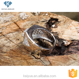 Común 925 popas de porcelana de plata cz anillos de boda <span class=keywords><strong>catálogo</strong></span>, señor de los anillos - Product Image 5