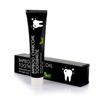 Dentifrice au charbon de bambou OEM/ODM, élimine les taches dentaires, anti-caries, soin dentaire, rafraîchissant buccal, dentifrice blanchissant au charbon