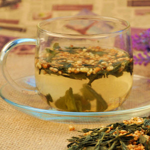 Thé japonais en sachet Genmaicha <span class=keywords><strong>Sencha</strong></span> avec riz brun torréfié et poudre de matcha - Product Image 4