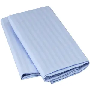 Hotel satin 3cm stripe flat bed sheets fabric