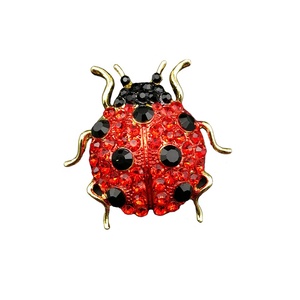 JOTOME women's red crystal rhinestone <strong>ladybug</strong> brooch brooch <strong>pin</strong> invitation cards decoration/ christmas brooch - Product Image 1