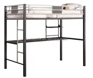 High quality metal steel / Loft / bunk bed with full desk for children adult