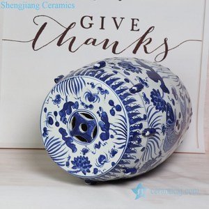 PYNQ251-A-B-C Chinois à la mode bleu et blanc en céramique domestique tabouret - Product Image 2