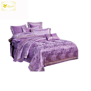 Nga Multi-Màu Floral <span class=keywords><strong>Jacquard</strong></span> Bao Gồm Bộ Đồ Giường Tấm Ga Trải Giường Gối Vải - Product Image 6