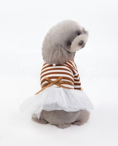 Heyri – robe à rayures pour animaux de compagnie, vêtements pour chiens, mignons, design à rayures, duveteux, chiot, chat, printemps été 2022 - Product Image 4