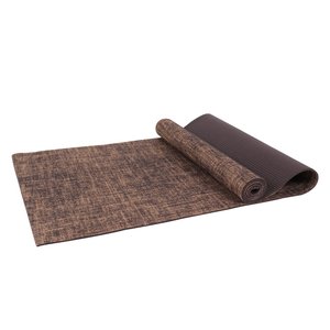 Tappetini da yoga in iuta di canapa sostenibile non tossici organici naturali con tracolla - Product Image 1