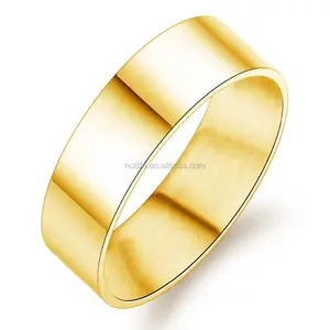 Precio de fábrica moda diseño 18 K IP oro anillo diseño para parejas