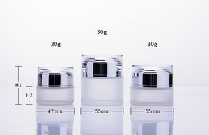 Glass <strong>Bottle</strong> GOLD Lid Frosted Matte Perfume 30ml Amber Glass Dropper Airless Lotion Serum <strong>Pump</strong> <strong>Bottle</strong> 50ml 120ml Silver - Product Image 3