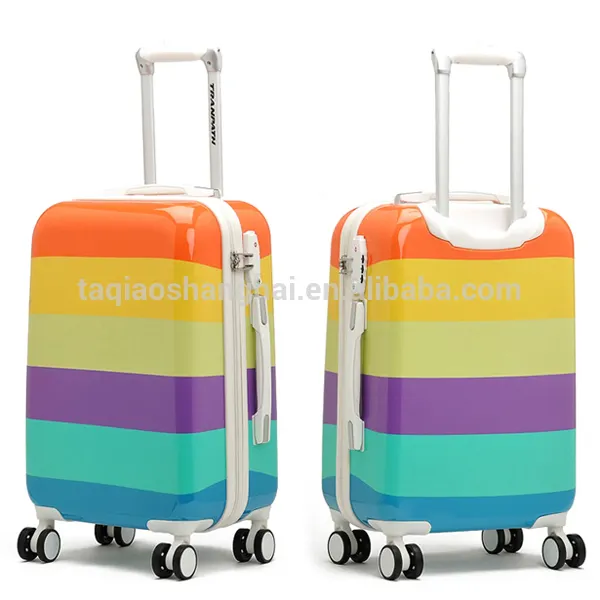 multiple color fashion suitcase promotional kids PC luggage