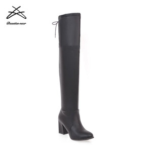 PU Leather Long <strong>Boots</strong> <strong>Over</strong> <strong>Knee</strong> <strong>Boots</strong> Women 2018 Fashion - Product Image 5