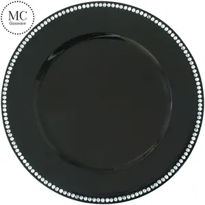 Assiettes de Présentation Dorées en <span class=keywords><strong>Plastique</strong></span> en Gros – Assiettes de Dîner pour Mariages, Lots d'Assiettes Décoratives Rondes pour Fêtes, Banquets et Événements - Product Image 5