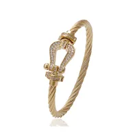 Xuping-brazalete de lujo para mujer, 15 gramos, dorado, forma simple, alta calidad, 51681