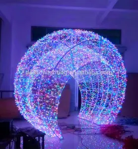 Boules changeantes de noël avec lumières led, lumières colorées