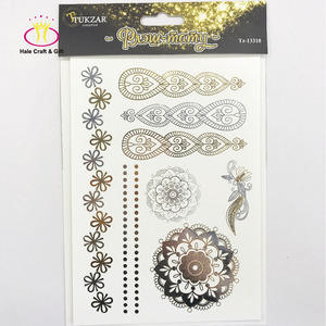 Perlengkapan Kertas Berkualitas Tinggi Stiker Tato Temporer Tubuh Dewasa 3D Wanita Seksi dengan Glitter - Product Image 3