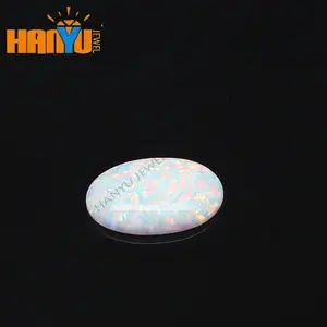 Loose Gemstones White Fire Opal Stone Synthetic Opal Gems