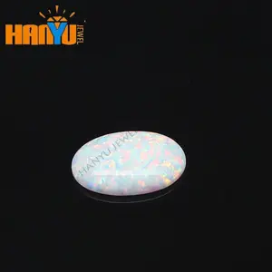 Loose Gemstones White <strong>Fire</strong> Opal <strong>Stone</strong> Synthetic Opal <strong>Gems</strong> - Product Image 1