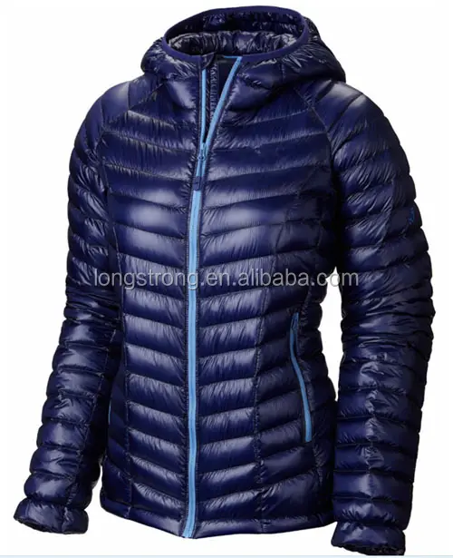 Jaqueta feminina ultraleve de inverno, casaco respirável com capuz para mulheres, jaqueta de inverno LS-028