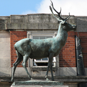 Estatuas de animales de venado de latón usado para jardín al aire libre - Product Image 3