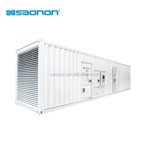 연료 공급을 % s 가진 1500kVA containerized 발전기