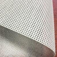 Tissu en maille polyester enduit de vinyle PVC imperméable blanc résistant 500 g/m² pour meubles d'extérieur
