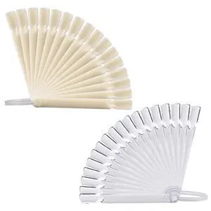 Opvouwbare Fan Board Plastic Nagel Kleurenkaart Display