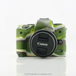 गर्म बेच छलावरण सिलिकॉन कैमरा मामले को कवर के लिए कैनन EOS M5