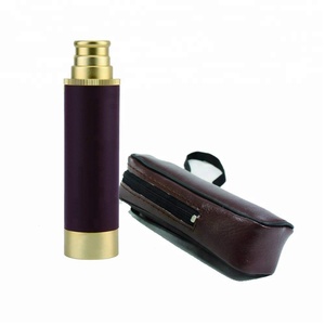 Telescopio Monocular Portátil Lasting T-2530 25x30 con Revestimiento de Latón/Cuero Náutico, Lentes Sin Recubrimiento, Campo de Visión de 2.6-4.6 - Product Image 2