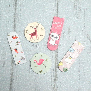 Custom Designed Kawaii Cute Cartoon Boy Magnetic Bookmarks Set One Books Marker Page School Office Stationery Metal Rubber Clips