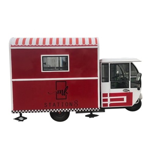 Grossiste en ligne Chariot alimentaire multifonctionnel à essence Camion de nourriture <span class=keywords><strong>moto</strong></span> Tricycle Camionnette de nourriture - Product Image 1