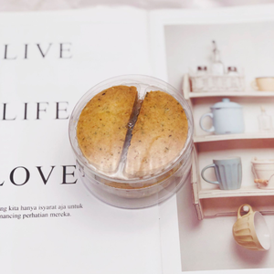 Logo personalizzato 800ml 28oz scatola di plastica rotonda trasparente PS per con coperchio per contenitore di imballaggio per pasticceria di zucchero Snack biscotto - Product Image 1