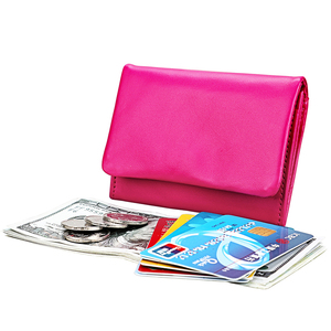 2025 nuovo portafoglio da donna in vera pelle Bifold Mini piccolo <span class=keywords><strong>portacarte</strong></span> RFID con fodera in poliestere all'ingrosso - Product Image 6