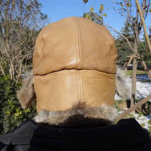 Tùy Chỉnh Mùa Đông Phi Công ushanka <span class=keywords><strong>Hat</strong></span> Với Ấm Thỏ <span class=keywords><strong>Fur</strong></span> Trim Earflap Nga Phong Cách Cho Ngoài Trời Các Bên Thể Thao Với Logo Sang Trọng - Product Image 4
