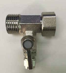 Tee Kugel hahn Wasser Absperr adapter 1/2x1/4 Zoll Wasser reinen Filter Wasserhahn Wasserhahn Anschluss Haus Umkehrosmose schalter - Product Image 3