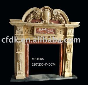 de mármol del oeste repisa de la chimenea - Product Image 1