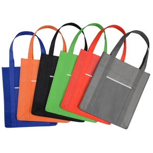 Wave Niet Geweven Stof Tote Promo Kruidenier Eco Boodschappentassen Custom Logo TNT Shopper Bag