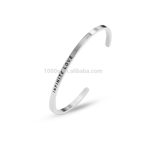 Commercio all'ingrosso di Modo Inciso Braccialetto Del Polsino 316L Bracciale In Acciaio Da Uomo, 316L Gioielli In Acciaio Inossidabile - Product Image 3