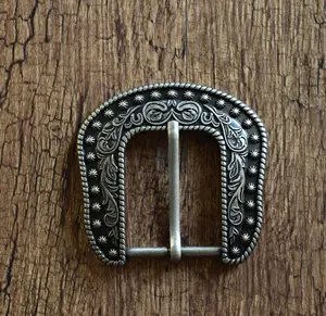 Alloy Press Double Pin Belt Buckle For Men