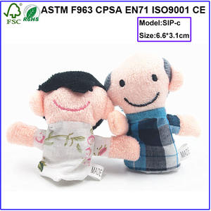 Commercio all'ingrosso finger puppet Famiglia personalizzato marionette da dito E Promozionale di Peluche Fatti A Mano Dito di Animale - Product Image 4